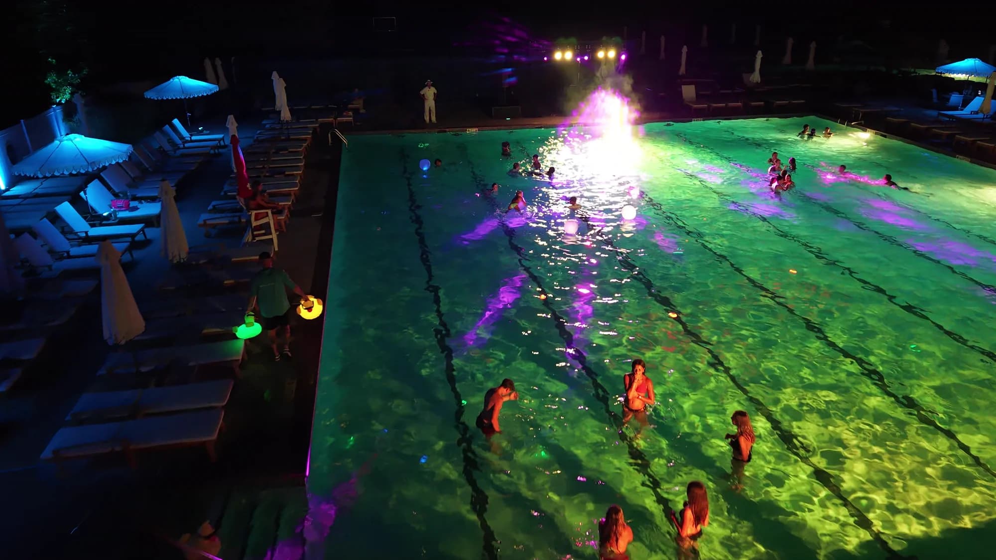 Gallery: wide shot of a party in full swing.